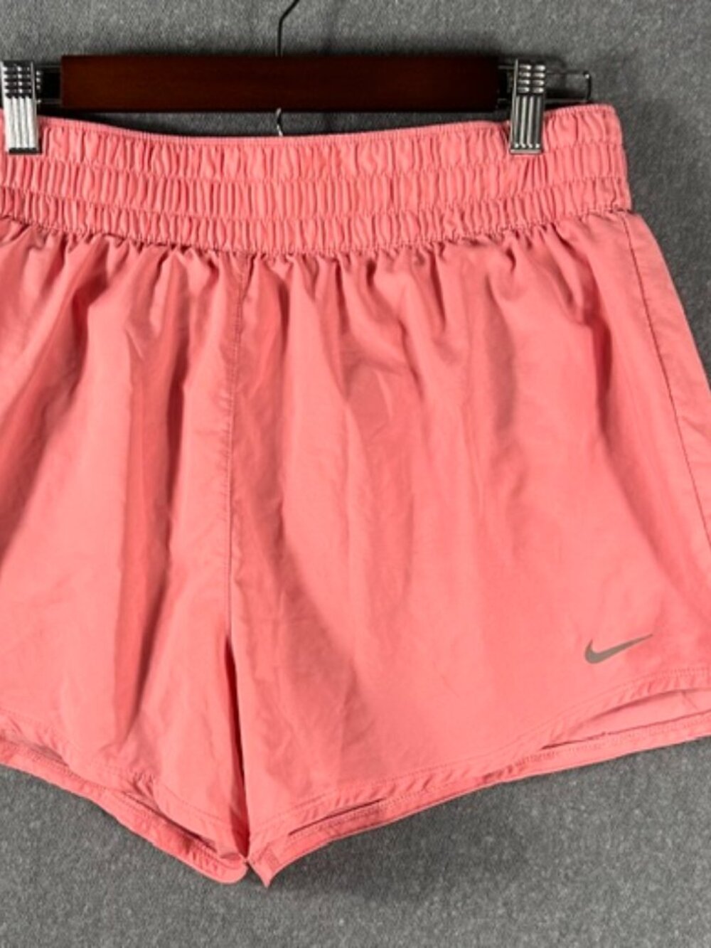 Nike One Dri-FIT High-Waisted 3" Brief-Lined Printed Shorts Canyon Pink Sz Large